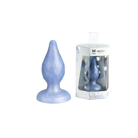 Slixed Diamond Fantasy Liquid Silicone Anal Plug