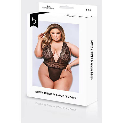 Sexy Deep V Lace Womens Teddy by Baci Lingerie