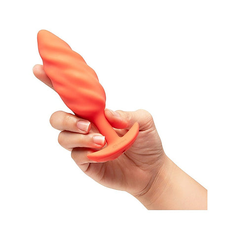 Swirl Texture Rechargeable Anal Plug by B-Vibe