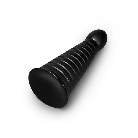 Cone 10 Inch Tapered & Ribbed Suction Cup Dildo by B-Vibe
