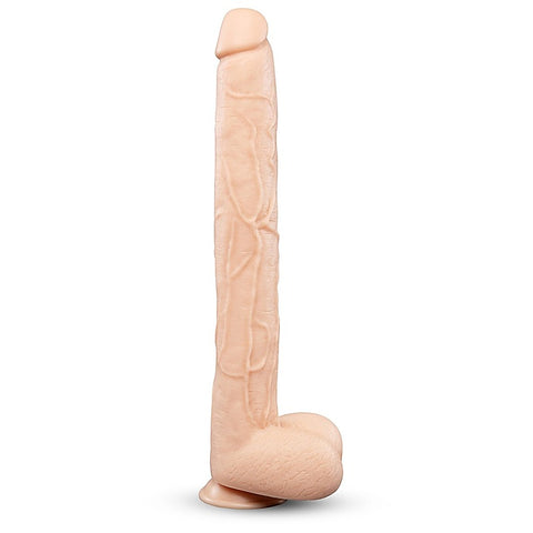 B-Vibe Bone 17 Inch Deep-Insert Dildo With Realistic Balls