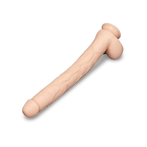 B-Vibe Bone 17 Inch Deep-Insert Dildo With Realistic Balls