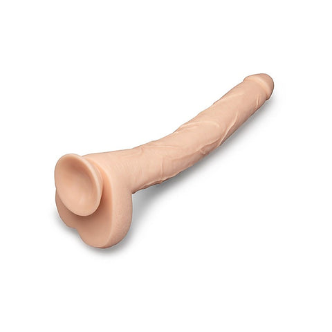 B-Vibe Bone 17 Inch Deep-Insert Dildo With Realistic Balls