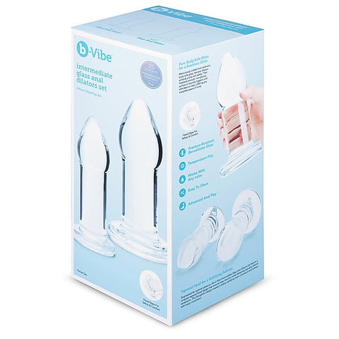 Intermediate Glass Anal Dilator Set by B-Vibe