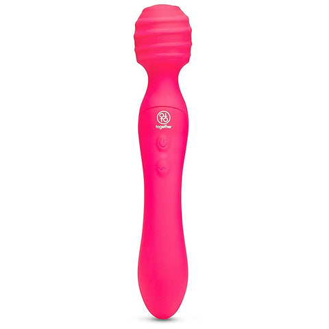 Tri Delight Dual-Ended Wand Rabbit Vibrator by Together