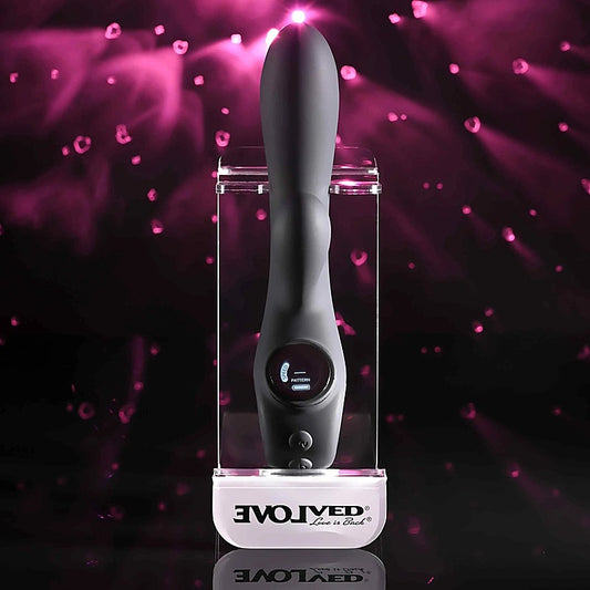 BLACK MAGIC Rabbit Vibrator with LED Screen by Evolved