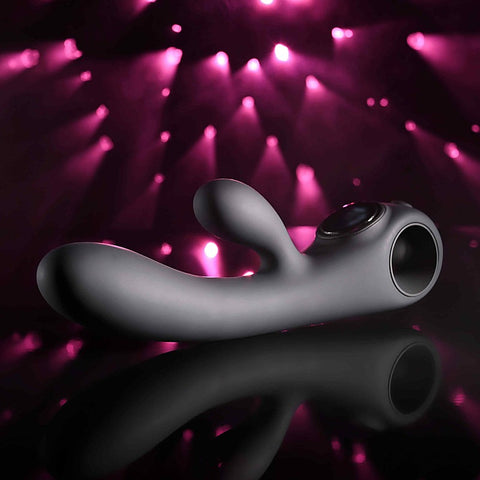 BLACK MAGIC Rabbit Vibrator with LED Screen by Evolved