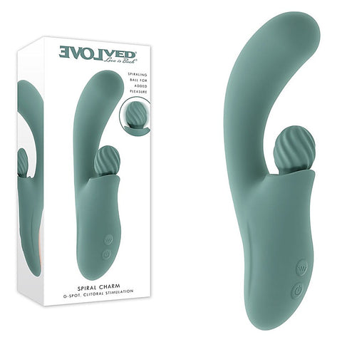 SPIRAL CHARM Rechargeable Rabbit Vibrator by Evolved