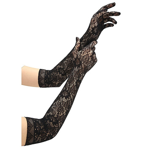 Allover Lace Opera Glove by Baci Lingerie