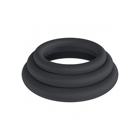 LEVELZ Classic Silicone Cock Ring Set by Shots Toys