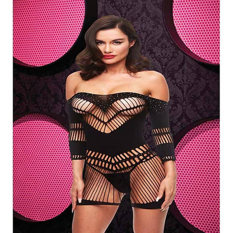 Lapdance Lingerie Bling Bling Womens Halter Dress