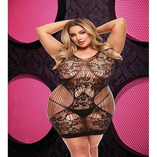 Lapdance Lingerie Lace Cut Out Mini Dress by Xgen Products