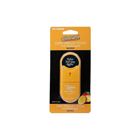 GoodHead To-Go Deep Throat Spray Mango 9ml by Doc Johnson