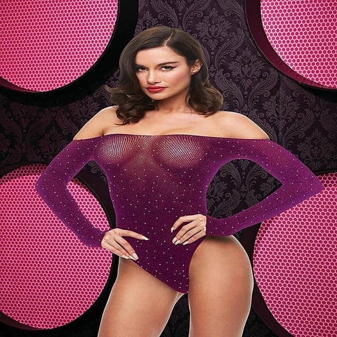 Off The Shoulder Sparkle Teddy by Xgen Products