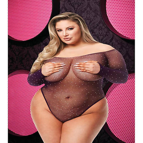 Off The Shoulder Sparkle Teddy by Xgen Products