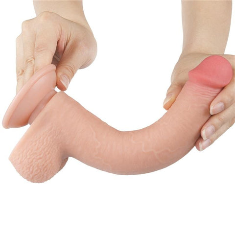 9 Inch Sliding Skin Realistic TPE Dong by Lovetoy