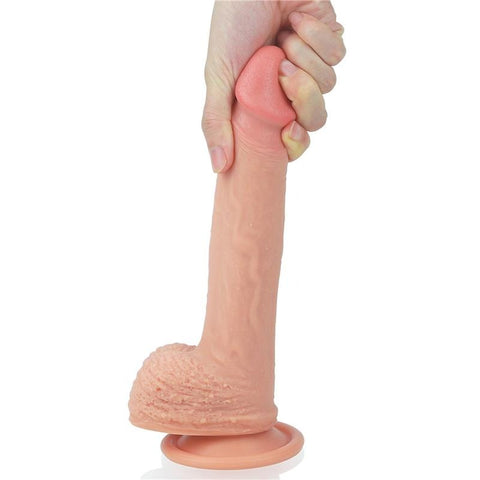 8.5 Inch Dual Layer Textured Silicone Cock by Lovetoy