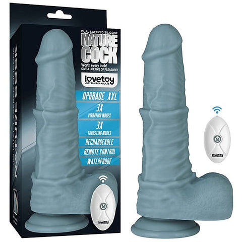11 Inch Remote Thrusting Vibrating Silicone Dildo by Lovetoy