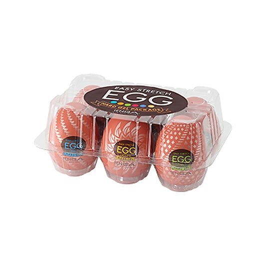 Egg Hard Gel 6 Pack Firm Texture Strokers by Tenga
