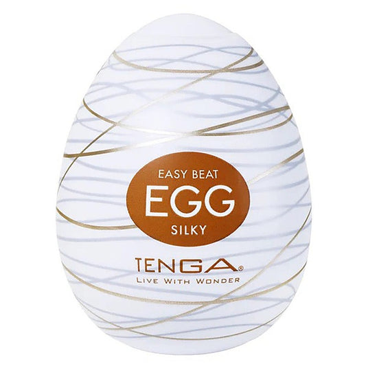 Egg Silky Fine Edge Textured Stroker by Tenga