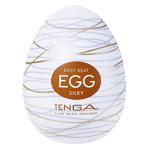 Egg Silky Fine Edge Textured Stroker by Tenga