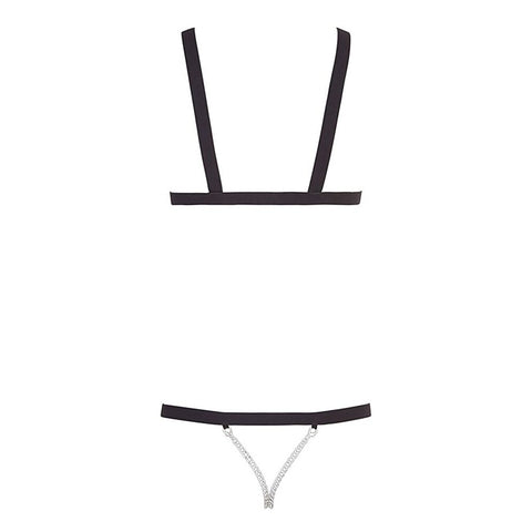 Bad Kitty Strappy Open Crotch Bodysuit by Orion