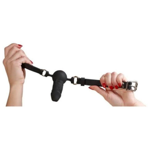 Bad Kitty Silicone Penis Shape Ball Gag by Orion