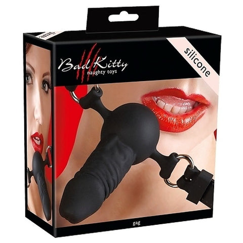 Bad Kitty Silicone Penis Shape Ball Gag by Orion