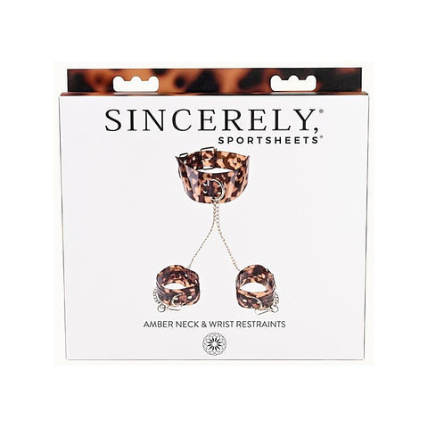 Amber Neck and Wrist Restraint by Sportsheets