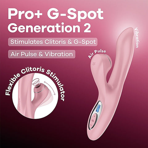 Pro+ G-Spot Air Pulse Rabbit Vibrator by Satisfyer