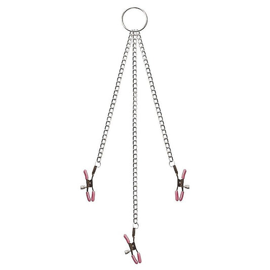 Chain Me Up Nipple & Clitoral Clamps by Adam & Eve