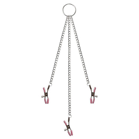 Chain Me Up Nipple & Clitoral Clamps by Adam & Eve