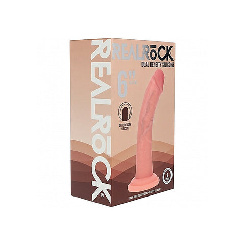 REALROCK 6in Curved Dual Density Dildo by Shots Toys