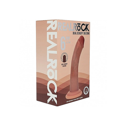 REALROCK 6in Curved Dual Density Dildo by Shots Toys