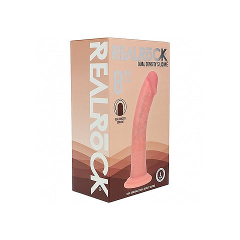 REALROCK 8in Curved Dual Density Dildo by Shots Toys