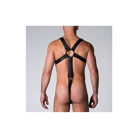 Neoprene Full Body Harness Black by Sport Fucker