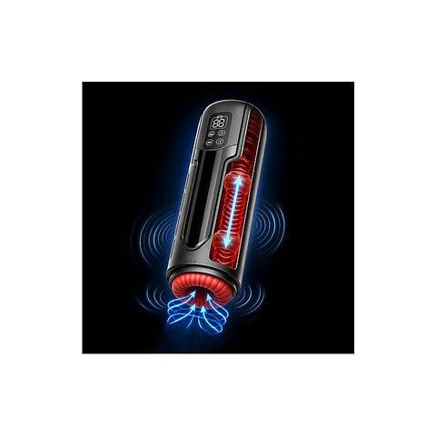 Obsidian Thrusting Heating Masturbator by Doc Johnson