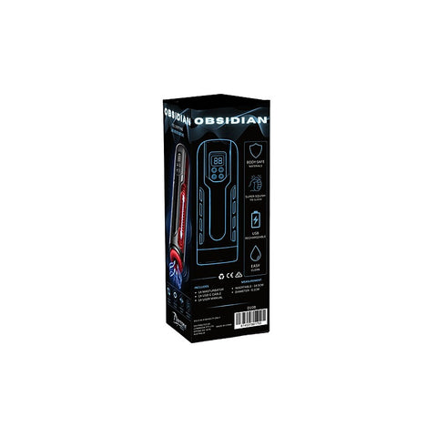 Obsidian Thrusting Heating Masturbator by Doc Johnson