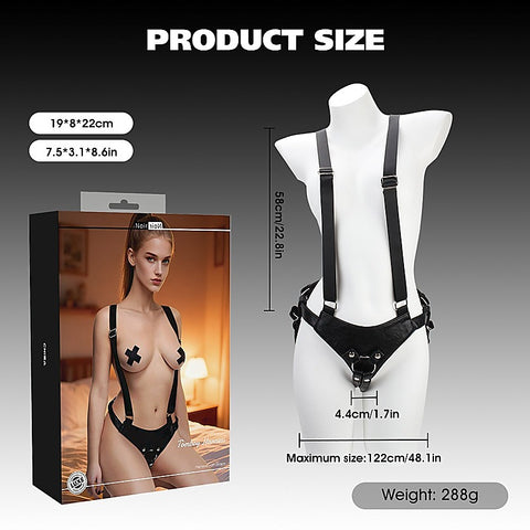 Tomboy Faux Leather Body Harness by Chisa