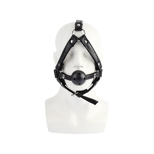 Adjustable Head Harness with Ball Gag by Chisa