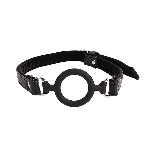 Noir O-Ring Silicone Bondage Mouth Gag by Chisa