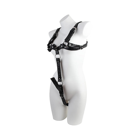 Adjustable Faux Leather Body Harness by Chisa