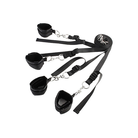 Naughty Bed Restraint System with Cuffs by Chisa