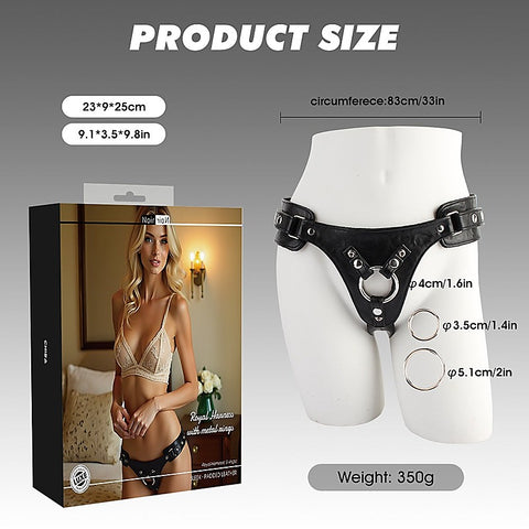 Royal Harness with 3 Metal Rings by Chisa