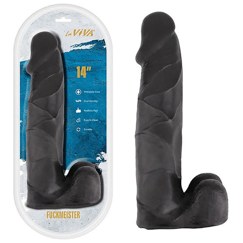 Fuckmiester 14in Dual Density Suction Dildo by La Viva