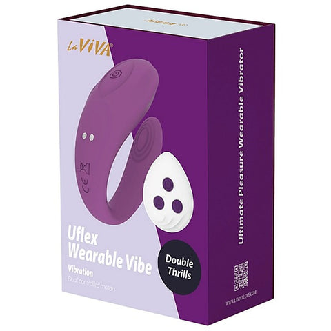Remote U-Flex Wearable Couples Vibrator by La Viva