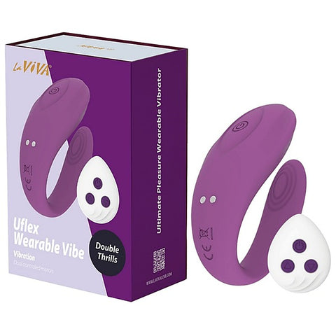 Remote U-Flex Wearable Couples Vibrator by La Viva