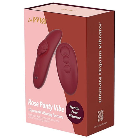 Rose Panty Vibe App Control Vibrator by La Viva