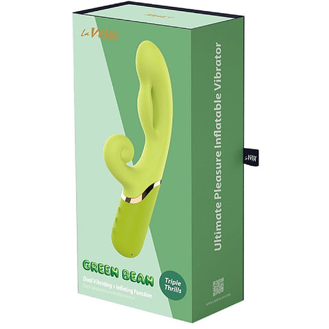 Green Bean Vibrating & Inflating Stimulator by La Viva