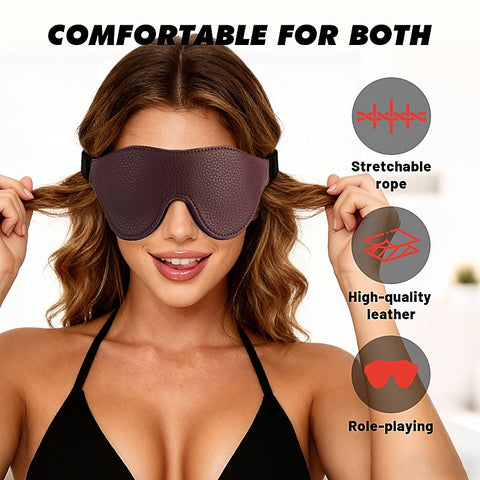 Go Black Blindfold Smooth Textured by Chisa